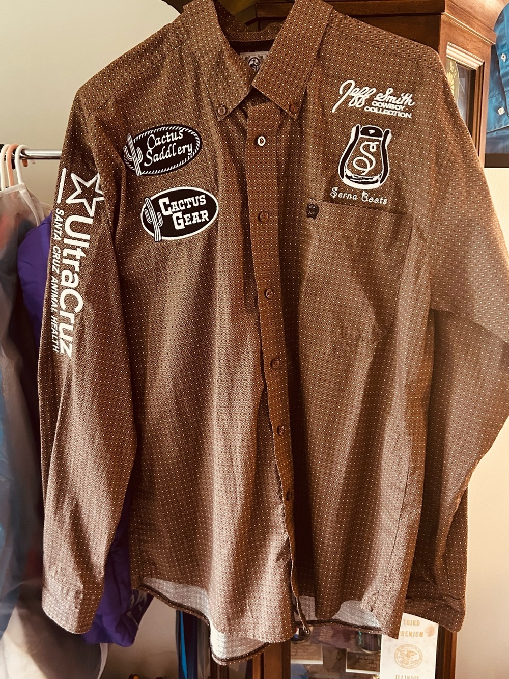 “SCOOTER CAT” RODEO COW HORSE CINCH MEN'S CLASSIC FIT BUTTON-DOWN WESTERN SHIRT